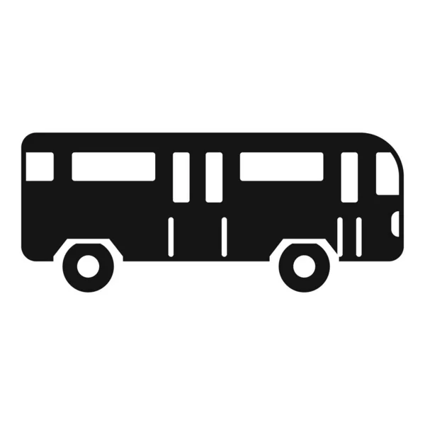 Flughafen Bus Symbol Einfacher Vektor Bodenhaftung Frachtluftfahrt — Stockvektor
