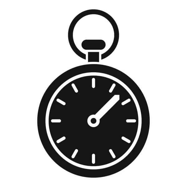 Ícone Cronômetro Vetor Simples Tempo Negócios Controlo Trabalho — Vetor de Stock