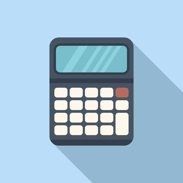 Calculadora Icono Ayuda Vector Plano Servicio Oficina Trabajo Línea — Archivo Imágenes Vectoriales