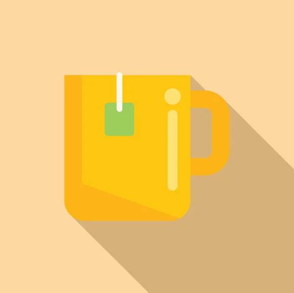 Teetasse Unterstützung Symbol Flachen Vektor Bürodienstleistungen Persönliche Hilfe — Stockvektor