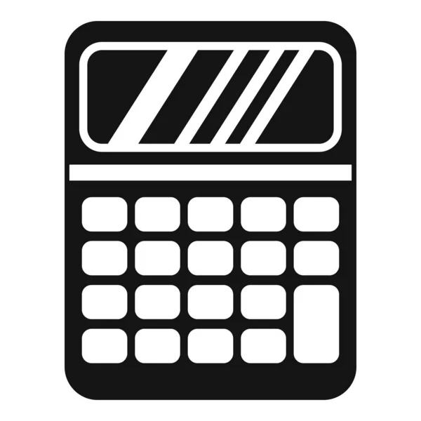 Ícone Ajuda Calculadora Vetor Simples Serviço Escritório Trabalhar Online — Vetor de Stock
