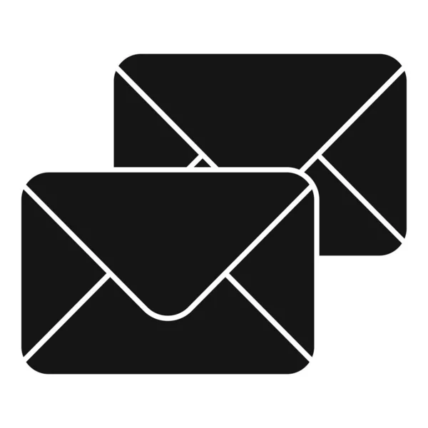 邮件支持图标简单的向量 办公室服务 在线呼叫 — 图库矢量图片