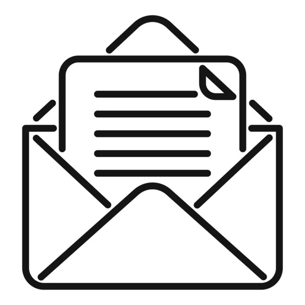 Mail Aiuto Icona Contorno Vettore Servizio Ufficio Assistenza Clienti — Vettoriale Stock