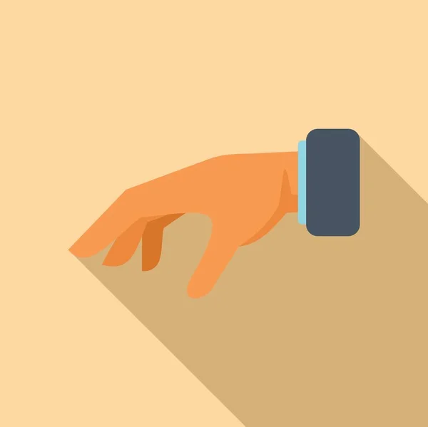Bewegen Sie Gesten Symbol Flachen Vektor Finger Halten Handgelenkarm — Stockvektor