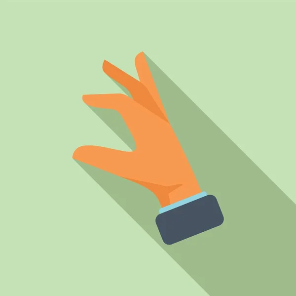 Ändern Sie Gestensymbol Flachen Vektor Finger Positionierung — Stockvektor