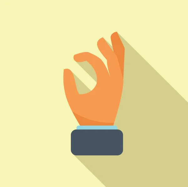 Gesture Icon Flat Vector Arm Pose Wrist Point — Stock Vector