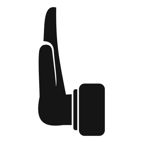 Ändern Sie Gestensymbol Einfachen Vektor Finger Positionierung — Stockvektor