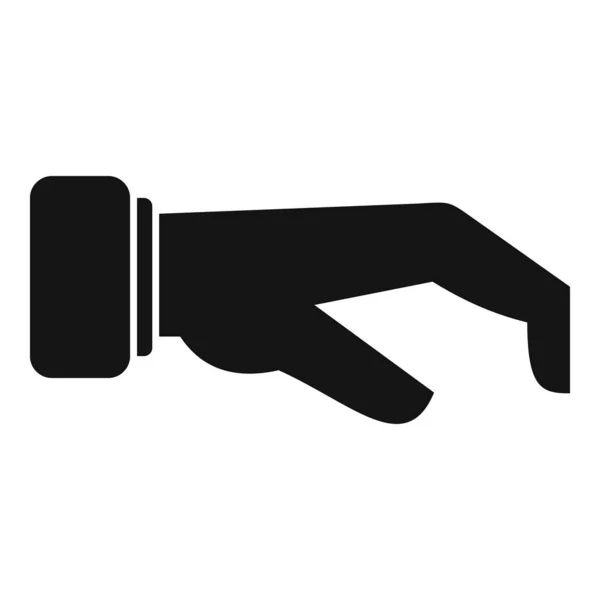 Omhoog Pictogram Eenvoudige Vector Vinger Vasthouden Grip Pose — Stockvector