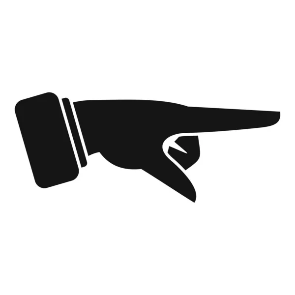Zeichen Pose Symbol Einfachen Vektor Menschlicher Daumen Quetschsignal — Stockvektor