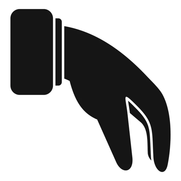 Daj Ikonę Ramienia Prosty Wektor Podać Znak Palma Ręczna — Wektor stockowy