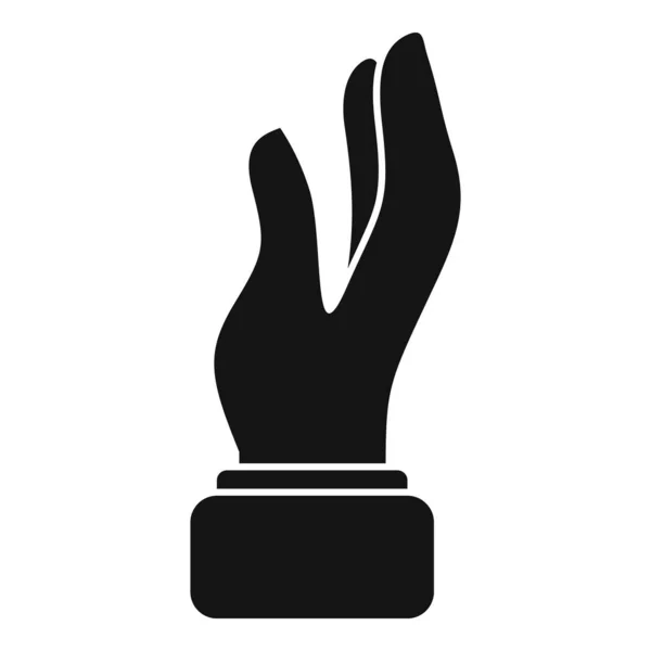 Prendre Doigt Icône Vecteur Simple Pose Bras Grip Humain — Image vectorielle