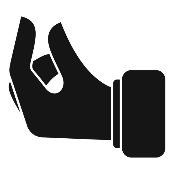 Nehmen Sie Hand Symbol Einfachen Vektor Armhaltung Berührungssignal — Stockvektor