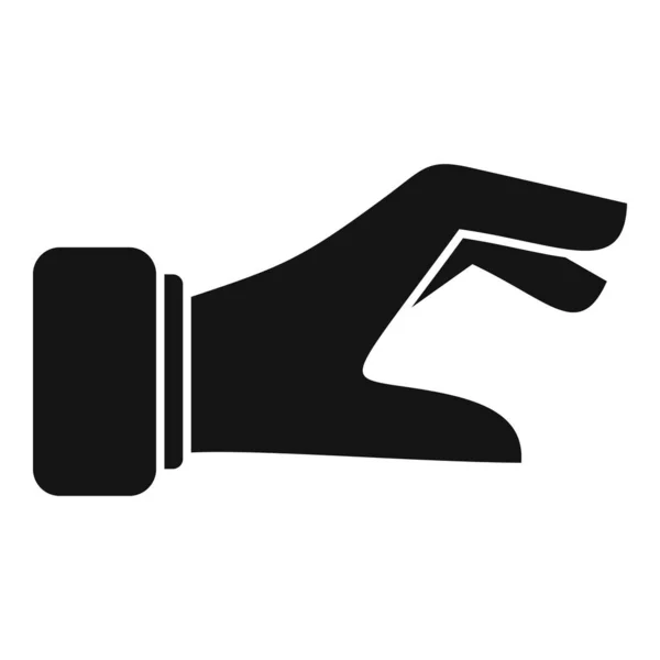 Joke Gebaar Pictogram Eenvoudige Vector Arm Poseren Omhoog — Stockvector