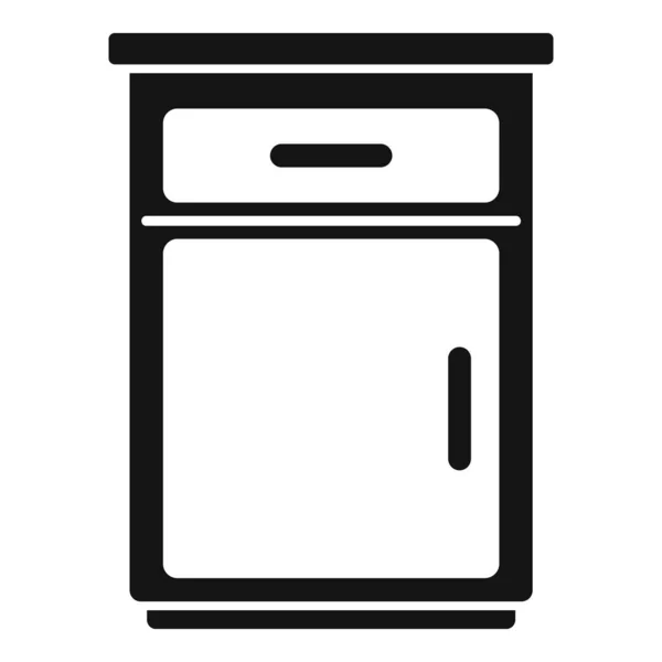 Die Klassische Küchenmöbel Ikone Ist Ein Einfacher Vektor Innenarchitektur Zimmerkoch — Stockvektor