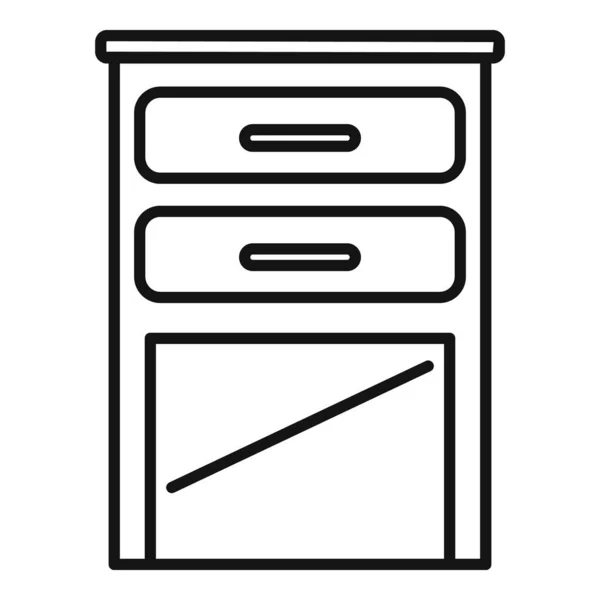 Вектор Очертаний Иконок Мебели Кухонная Мебель Современный Стиль — стоковый вектор