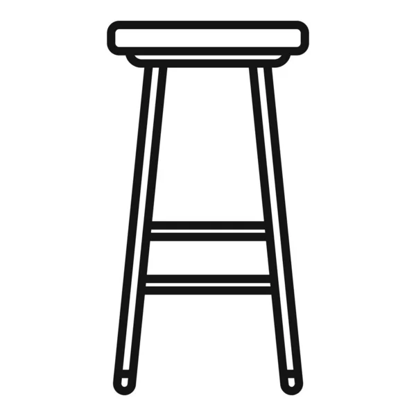 Kitchen Chair Icon Outline Vector Interior Furniture Modern Furniture — Stock Vector