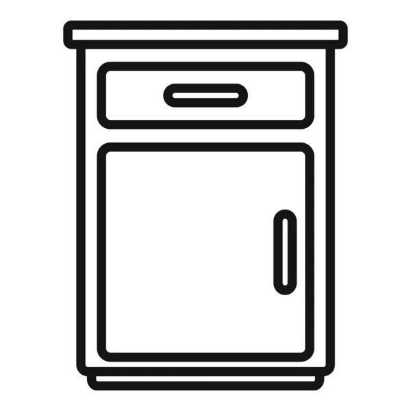 Классический Вектор Контура Кухонной Мебели Дизайн Интерьера Комната Повара — стоковый вектор