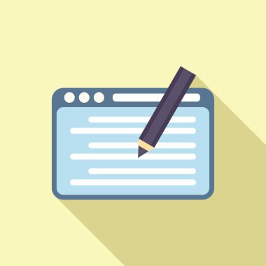 Web yükseltme simgesi düz vektörü. Yıldız değerlendirmesi. Oy istemcisi