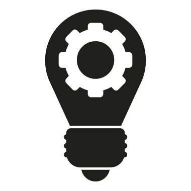 Ampul fikri simgesi basit vektör. Yıldız oranı. İyi müşteri