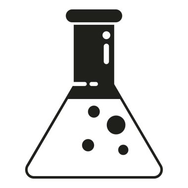 Kimyasal matara simgesi basit bir vektör. Müşteri geri bildirimi. Oy istemcisi