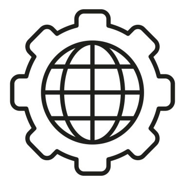 Genel gözden geçirme simgesi ana hatları vektörü. Yıldız oranı. Müşteri servisi