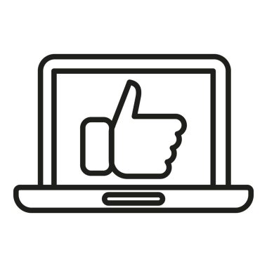 İkonun dış hat vektörü gibi çevrimiçi. Yıldız değerlendirmesi. Müşteri servisi