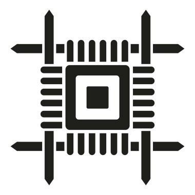 Örgü kare simgesi basit vektör. Yün örgü. Sıcak zanaat