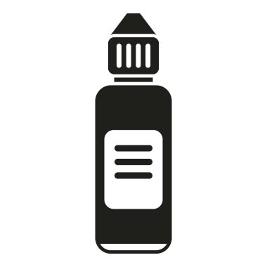 Damlatan şişe simgesi basit bir vektör. Göz sağlığı. Vizyon sınavı