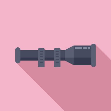 Çapraz dürbün düz vektör. Tüfek. Keskin nişancı ordusu