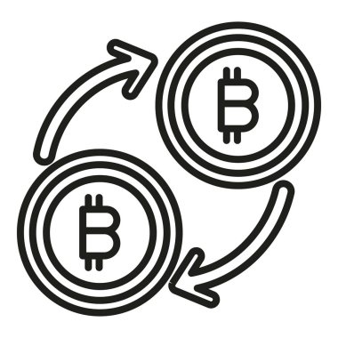 Kripto para simgesi ana hat vektörü. Dijital finans. Evrim yatırımı