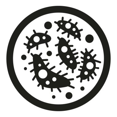 Laboratuvar petri kabı simgesi basit bir vektör. Sağlık hücresi. Bilim deneyi