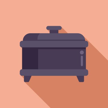 Bilimsel baskı makinesi simgesi düz vektör. İlaç teçhizatı. Eylem araştırması