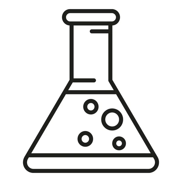 Umrissvektor Für Chemische Flaschensymbole Kundenfeedback Klient Bewerten — Stockvektor