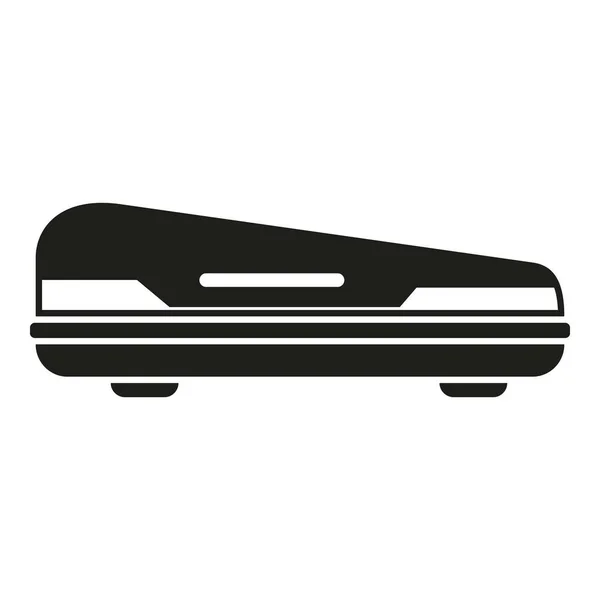Araba Bagajı Simgesi Basit Vektör Çatı Kutusu Yolculuk Yükü — Stok Vektör