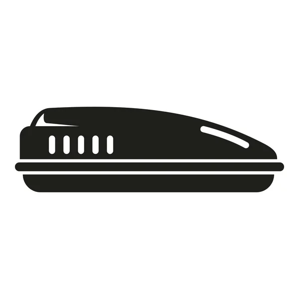 Araba Taşıma Kutusu Simgesi Basit Bir Vektör Çatı Bagajı Otomatik — Stok Vektör