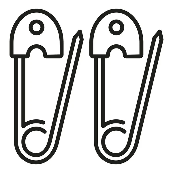 Umrissvektor Für Das Strickclip Symbol Wolle Stricken Kopftuch — Stockvektor