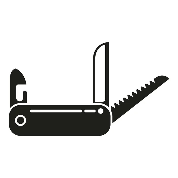 Çoklu Araç Simgesi Basit Vektör Bıçak Çantası Metal Bıçak — Stok Vektör