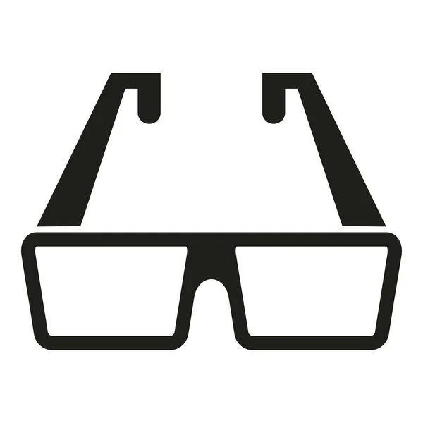 Icône Lunettes Visuelles Vecteur Simple Test Oculaire Médecin Santé — Image vectorielle