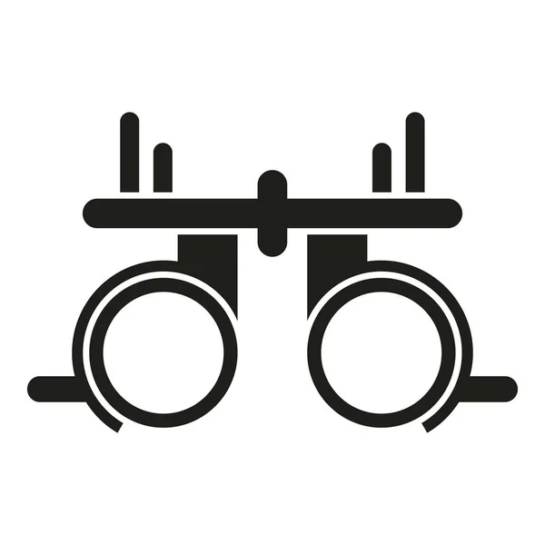 Ícone Dispositivo Médico Vetor Simples Teste Ocular Visão Exame — Vetor de Stock