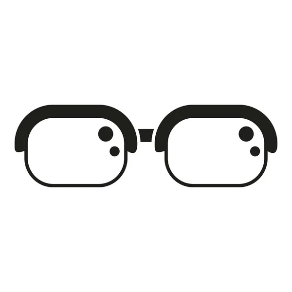 Lunettes Vue Icône Vecteur Simple Test Oculaire Médecin Santé — Image vectorielle