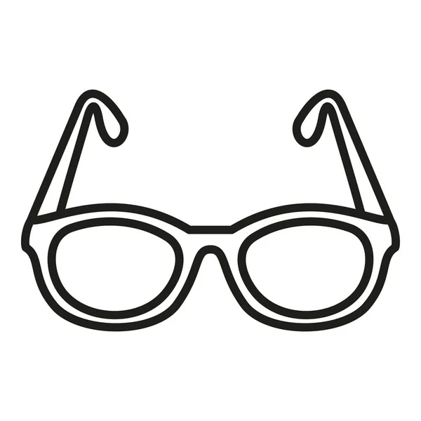 Οπτικά Γυαλιά Εικονίδιο Διάνυσμα Περίγραμμα Εξέταση Ματιών Ιατρός — Διανυσματικό Αρχείο