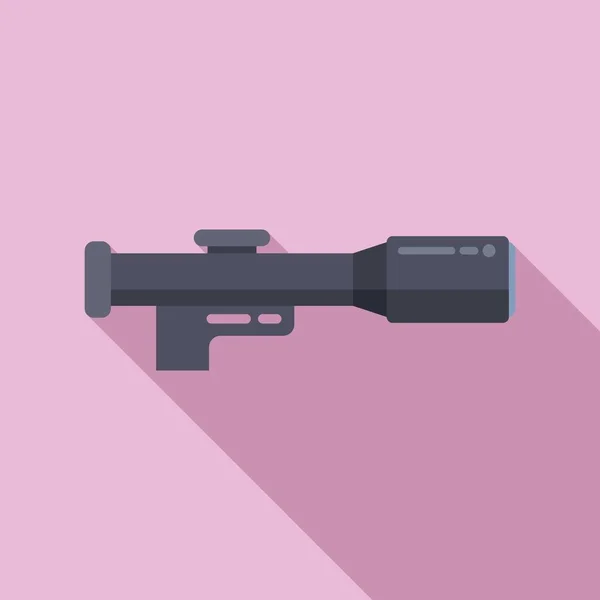 Telescopic Sight Icon Flat Vector Rifle Scope Gun Hair — Stock Vector