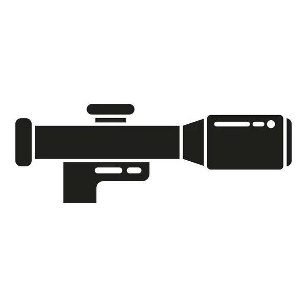 Icône Vision Télescopique Vecteur Simple Une Lunette Visée Cheveux Pistolet — Image vectorielle