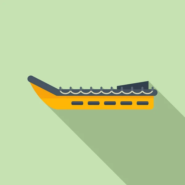 灾难救援船图标平面矢量 生命之海夹克动力 — 图库矢量图片