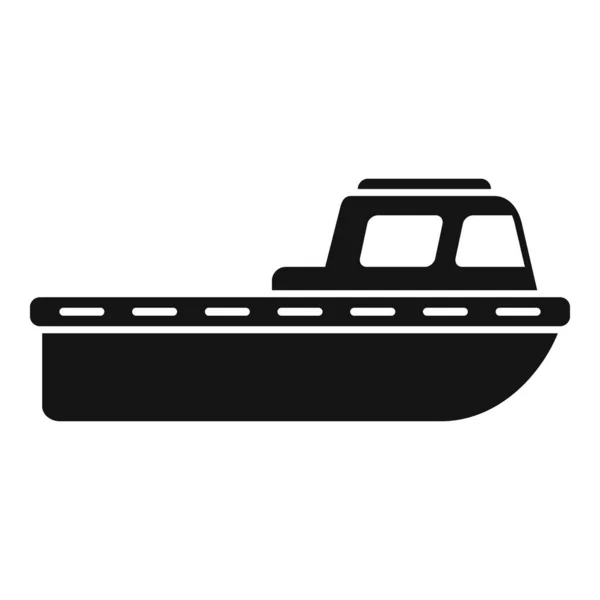 Kusträddningsfartyg Ikonen Enkel Vektor Sök Havet Livets Hav — Stock vektor