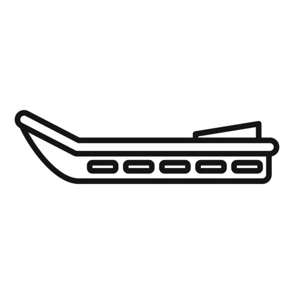 Ramp Reddingboot Icoon Omtrek Vector Levenszee Jas Vermogen — Stockvector