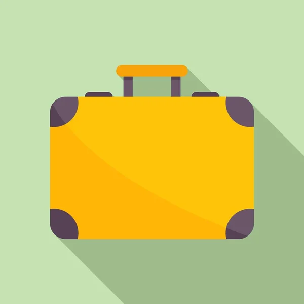 Εικονίδιο Τσάντα Ταξιδιού Επίπεδη Διάνυσμα Μεταφορά Από Αεροδρόμιο Αποσκευές — Διανυσματικό Αρχείο