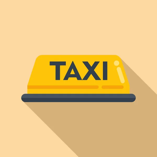Taxi Táxi Ícone Vetor Plano Voo Aeroporto Avião Viagem —  Vetores de Stock
