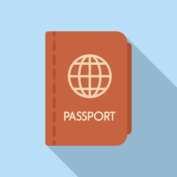 Εικονίδιο Διαβατηρίου Επίπεδο Διάνυσμα Μεταφορά Πτήσης Κυκλοφορία — Διανυσματικό Αρχείο