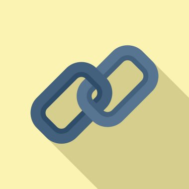 Bilgisayar zinciri düz vektörü. Çerçeve arayüzü. İnternet kullanıcısı